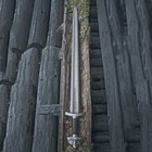 Handmade Damascus Steel Northman Viking Sword W scabbard Long Roman Sword