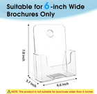 Maxgear Acrylic Brochure Holder 6 X 8 Inch  Display Stand Plastic Clear Flyer Ho
