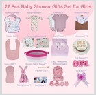 22-pcs Baby Girl Gift Basket Set  Pink  0-12m Newborn    Premium Baby Shower   