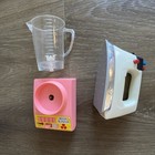 Children s Kitchen Play Set Dishes   Appliances Vintage 18 Pieces