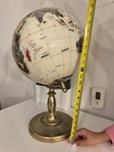 Antique World Globe Brass Stand 22 