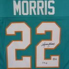Mercury Morris Autographed Miami Dolphins  teal  22  Custom Jersey - Beckett