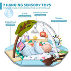 Baby Gym Play Mat  8-in-1 Tummy Time Mat   Ball Pit With 6 Toys  Washable Baby A