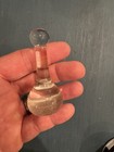 Vintage 3 25  Clear Glass Apothecary Pharmacy Mortar Pestle Tool