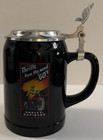 Harley Davidson Beer Stein  thrills From The Word Go  With Pewter Top