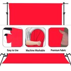 5x7ft Red Photography Backdrop Fabric Background For Photoshoot Video Studio Use