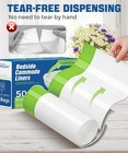New Disposable Bedside Commode Liner Bags  pack Of 50 - Odor-control Leak