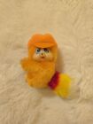 Monchhichi Vintage Orange Halloween 3  Monkey Bear Hugger Rattle Toy Animal Htf