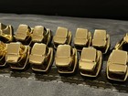 Yamaha Maple Custom Gold Lugs Lot Of 16 Pin Down Gold Lug Lugs