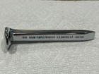 Chrome Plated Railroad Spike C o   B o C R Zarfoss Vp Boumi Temple Paperweight