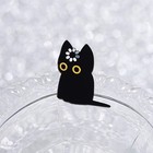 Black Cat Enamel Pin Cute Cartoon Kitten Brooch Lapel Badge Funny Animal Gift