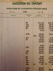 1934 Marathon Oil Company Receipt Rare Accounts Receivable Magnolia Ark S1