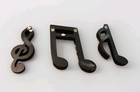Black Sixteenth Notes Treble Clef Music Wall Hangings Ica Home Decor 3-piece 7 
