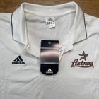 Nwt Adidas Houston Astros Vintage Polo Shirt Men s Large Team Logo White