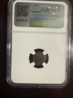      1600-1800 Cambodia 2 Pe Hamza Bird Ngc Genuine Ancient Silver Billon Coin