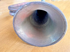 Vintage Brass Bugle Military Style Horn Copper Patina Display Piece