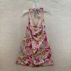 Y2k Vintage Tankini Swim Dress Medium Pink 60s 70s Groovy Psychedelic Pattern