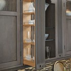 Rev-a-shelf Pullout Wall Filler Cabinet Wooden Organizer  42  Hgt  432-wf42-3c