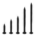  pcs  3 16  X1-3 4 Concrete Screw Anchor Flat Head For 3 16 x1-3 4  30 Black