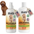 Tearless Dog Shampoo   Detangler Spray  16 Oz - Sensitive Skin  Tangle Remover 