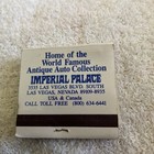 Vintage Matchbook Full Unstruck Imperial Palace Collection Las Vegas Nv
