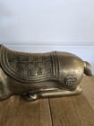 Vintage Mcm Brass Deer Sculpture Figurine  34 25  tall Very Large Rare Heavy 