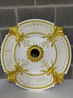 30  Chandelier Ceiling Medallion White Gold French Victorian Foyer Dining Room