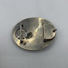 Vtg Wage Sterling Silver Overlay Belt Buckle Horse Western R Rodeo Cowboy