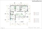 Small House Plan 10x11 Meter 33x36 Feet 3 Beds 2 Baths Terrace  a4 Hard Copy 