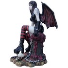Veronese Design Statue 2008 Figure Goth Girl Angel Dark Wings Vamp Skull Fantasy