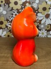 Vintage Orange Psychedelic Eyelash Dog Flower Power Bank Collectible Japan Htf