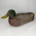 Vintage 1940s Nimrod Dux Duck Decoy With Glass Eyes Made In Usa New Arrival