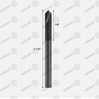 10pcs 90 Degree 2 Flute 1 8  X 1-1 2  Solid Carbide Chamfer Mills - Altin Coated