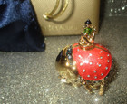 Estee Lauder Bejeweled Elephant Solid Perfume Compact Nib