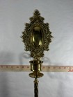 Vintage Large Ornate Brass Wall Sconce Candle Holder Heavy 20    Free Shipping