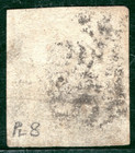 Penny Black Qv 1840 Stamp Gb Sg 2 1d Plate 8  gk  Used Mx Cat   525  Gred132