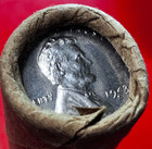 1943-s Obw Original Bank Wrapped Roll Bu Uncirculated Lincoln Wheat Cent Pennies
