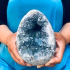 3 91lb Natural Blue Celestite Geode Quartz Crystal Mineral Specimen Healing