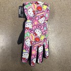 New Young Kids Hello Kitty Multicolor Design Ski Gloves Size L xl Winter