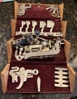 Vintage Antique Singer Machine Puzzle Box Assorted Attachments