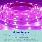 10 Ft Multicolor Led Light Strip With Remote Control For Bedroom Party Home
