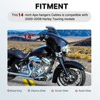 14  Bar Brake Clutch Throttle Cable For H-d Street Electra Glide 00-06 No Cruise