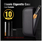 Cigarette Case With Lighter Electric Box Holder Windproof Flameless Usb Black