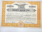 Glory Hole Inc  Canceled Stock Certificate Lol Class A 7 25   x11    Real Company