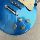 Electric Guitar P90 Pickup Chrome Hardware Blue Top Rosewood Fingerboard