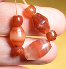 Ancient Excavated Carnelian Handmade Stone Beads Found In Mali African Trade