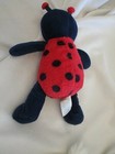 2019 Carters Navy Blue Black Red Plush Stuffed Ladybug Doll Baby Toy 11  Lovey