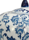 11  Floral Blue   White Porcelain Vase Jar