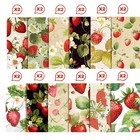 24 Sheets Vintage Strawberry Scrapbook Paper 12   X 12   Strawberry Pad Pack    