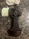 Island Turf Crafts Celtic Cross With Holy Water Made In Ireland Rare